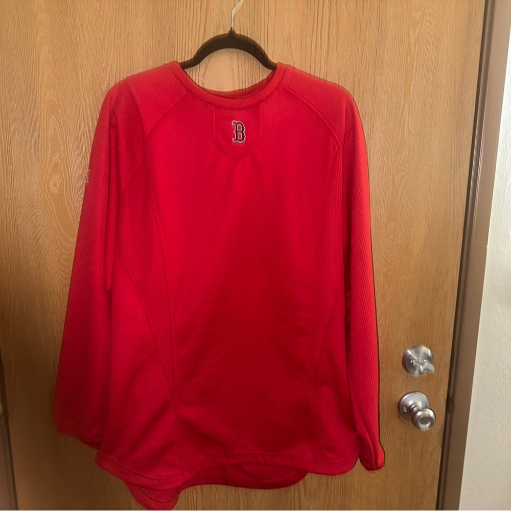 Majestic Authentic Red Athletic Shirt